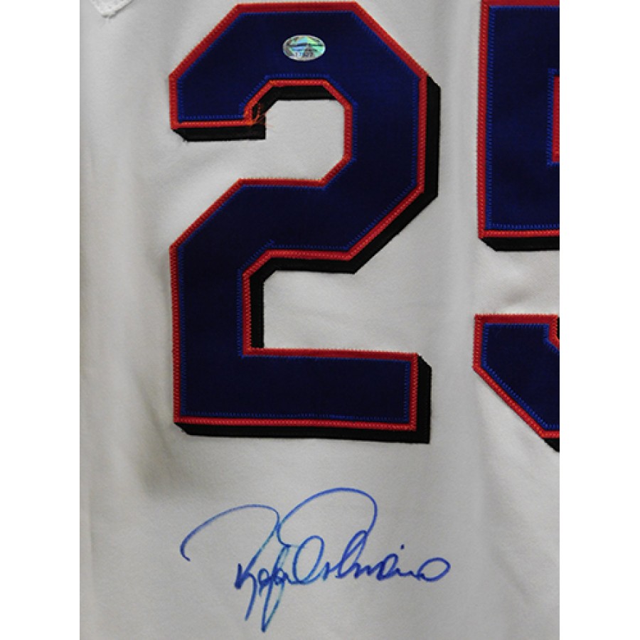 Rafael Palmeiro Autographed Texas Rangers White Jersey (JSA