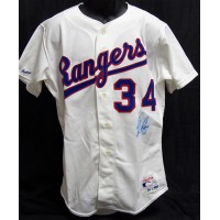 Nolan Ryan Texas Rangers Signed Rawlings Authentic Jersey JSA Authentic Bleeding