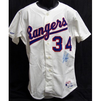 Nolan Ryan Texas Rangers Signed Rawlings Authentic Jersey JSA Authentic Bleeding