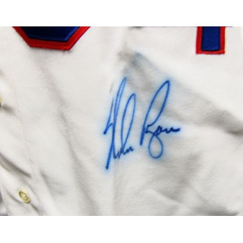 Nolan Ryan Texas Rangers Signed Rawlings Authentic Jersey JSA Authentic Bleeding