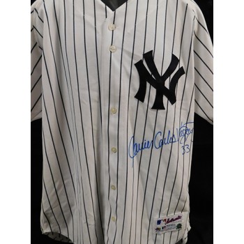 Javier Vasquez New York Yankees Signed Authentic Jersey MLB Authenticated