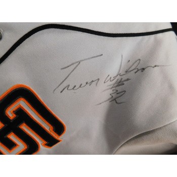 Trevor Wilson San Francisco Giants Signed Game Issued Jersey JSA Authenticated