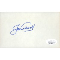 Joe Adcock Milwaukee Braves Signed 3x5 Index Card JSA Authenticated