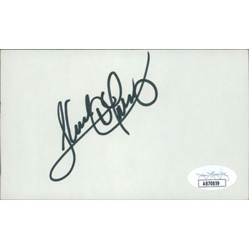 Sandy Alomar Jr. Cleveland Indians Signed 3x5 Index Card JSA Authenticated