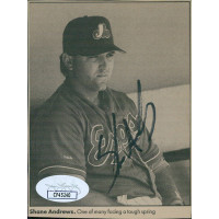 Shane Andrews Montreal Expos Signed 3x4 Cut Page Photo JSA Authenticated Shane Andrews Montreal Expos Signed 3x4 Cut Page Photo JSA Authenticated
