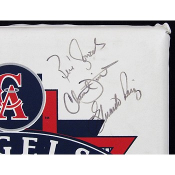 California Angels 1992 Team Signed Padded Seat Cushion JSA Authenticated