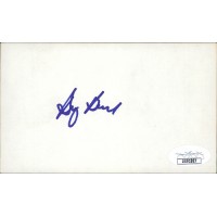 Billy Beane Oakland Athletics Signed 3x5 Index Card JSA Authenticated