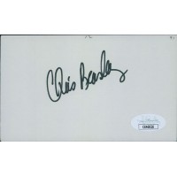Chris Beasley California Angels Signed 3x5 Index Card JSA Authenticated