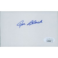Joe Black Brooklyn Dodgers Signed 3x5 Index Card JSA Authenticated