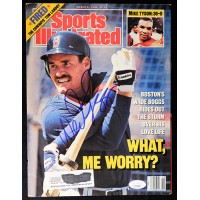Wade Boggs Boston Red Sox Signed Sports Illustrated Cover Page JSA Authenticated
