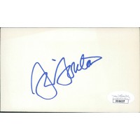 Jim Bouton New York Yankees Signed 3x5 Index Card JSA Authenticated