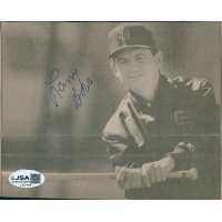 Larry Bowa San Diego Padres Signed 5x6 Cut Page Photo JSA Authenticated Larry Bowa San Diego Padres Signed 5x6 Cut Page Photo JSA Authenticated