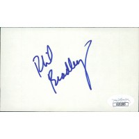 Phil Bradley Seattle Mariners Signed 3x5 Index Card JSA Authenticated