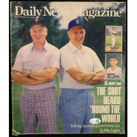 Ralph Branca Signed Daily News Magazine 9/28/1986 JSA Authenticated DMG