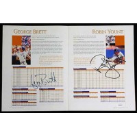 George Brett and Robin Yount Signed 1995 Hall of Fame Program JSA Authenticated