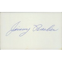 Jimmy Bucher Jim Brooklyn Dodgers Signed 3x5 Index Card PSA Authenticated