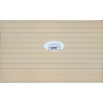 Harry Byrd Philadelphia Athletics Signed Cut On 3x5 Index Card JSA Authenticated Harry Byrd Philadelphia Athletics Signed Cut On 3x5 Index Card JSA Authenticated