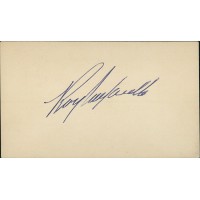 Roy Campanella Brooklyn Dodgers Signed 3.25x5.5 Postcard JSA Authenticated