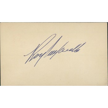 Roy Campanella Brooklyn Dodgers Signed 3.25x5.5 Postcard JSA Authenticated