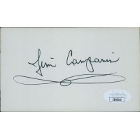 Jim Campanis Los Angeles Dodgers Signed 3x5 Index Card JSA Authenticated