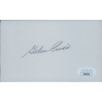 Galen Cisco New York Mets Signed 3x5 Index Card JSA Authenticated