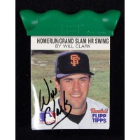 Will Clark San Francisco Giants Signed Flipp Tipps Flip Book JSA Authenticated