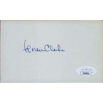 Horace Clarke New York Yankees Signed 3x5 Index Card JSA Authenticated Horace Clarke New York Yankees Signed 3x5 Index Card JSA Authenticated