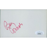 Billy Connors Chicago Cubs Signed 3x5 Index Card JSA Authenticated