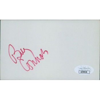 Billy Connors Chicago Cubs Signed 3x5 Index Card JSA Authenticated