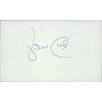 John Curtis Boston Red Sox Signed 3x5 Index Card PSA Authenticated