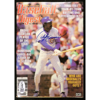 Andre Dawson Chicago Cubs Signed Baseball Digest JSA Authenticated