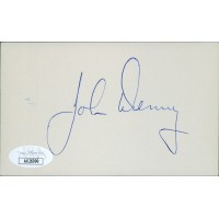 John Denny St. Louis Cardinals Signed 3x5 Index Card JSA Authenticated