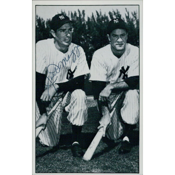 Joe DiMaggio New York Yankees Signed 3.5x5.5 Postcard Photo JSA Authenticated Joe DiMaggio New York Yankees Signed 3.5x5.5 Postcard Photo JSA Authenticated
