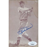 Bobby Doerr Boston Red Sox Signed Baseball Exhibit Card JSA Authenticated