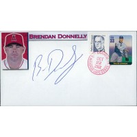Brendan Donnelly Anaheim Angels Signed First Day Issue Cachet JSA Authenticated