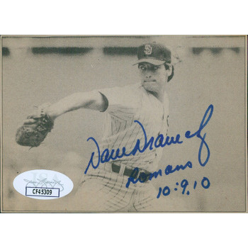 Dave Dravecky San Diego Padres Signed 3x4 Cut Page Photo JSA Authenticated Dave Dravecky San Diego Padres Signed 3x4 Cut Page Photo JSA Authenticated