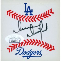 Darren Dreifort Los Angeles Dodgers Signed 3 inch Baseball Sticker JSA Authentic
