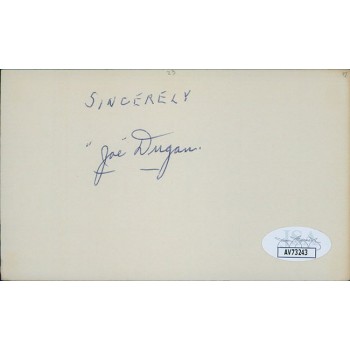 Joe Dugan New York Yankees Signed 3x5 Index Card JSA Authenticated Joe Dugan New York Yankees Signed 3x5 Index Card JSA Authenticated