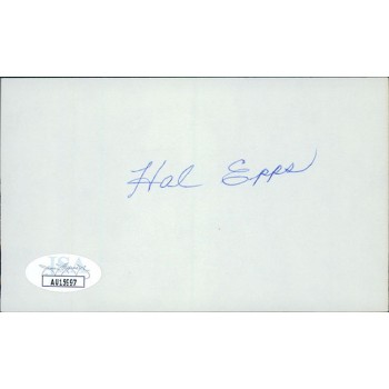 Hal Epps St. Louis Cardinals Signed 3x5 Index Card JSA Authenticated