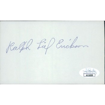 Ralph Erickson Pittsburgh Pirates Signed 3x5 Index Card JSA Authenticated Ralph Erickson Pittsburgh Pirates Signed 3x5 Index Card JSA Authenticated
