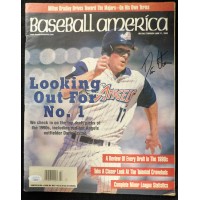 Darin Erstad Anaheim Angels Signed Baseball America Magazine JSA Authenticated