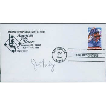 Jorge Fabregas Anaheim Angels Signed First Day Issue Cachet JSA Authenticated