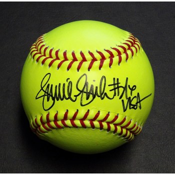 Jennie Finch Team USA Signed Yellow Softball JSA Authenticated