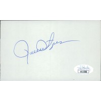 Rollie Fingers Oakland Athletics Signed 3x5 Index Card JSA Authenticated