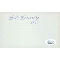 Hal Finney Pittsburgh Pirates Signed 3x5 Index Card JSA Authenticated Hal Finney Pittsburgh Pirates Signed 3x5 Index Card JSA Authenticated