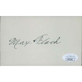Max Flack Chicago Cubs Signed 3x5 Index Card JSA Authenticated Max Flack Chicago Cubs Signed 3x5 Index Card JSA Authenticated