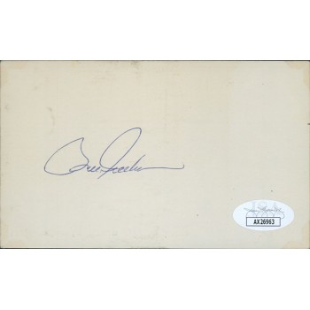 Bill Freehan Detroit Tigers Signed 3x5 Index Card JSA Authenticated