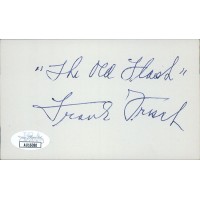 Frank Frisch St. Louis Cardinals Signed 3x5 Index Card JSA Authenticated