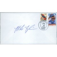 Mike Fyhrie Anaheim Angels Signed First Day Issue Cachet JSA Authenticated