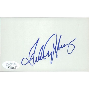 Andres Galarraga Montreal Expos Signed 3x5 Index Card JSA Authenticated